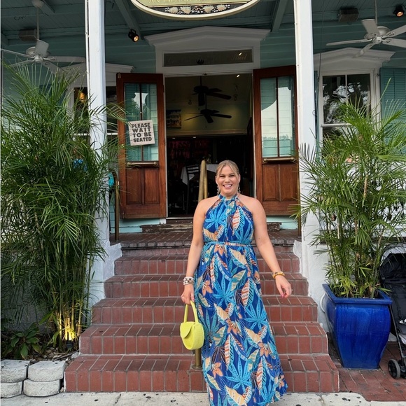 Flying Tomato Dresses & Skirts - Flying Tomato Blue and Orange Dress